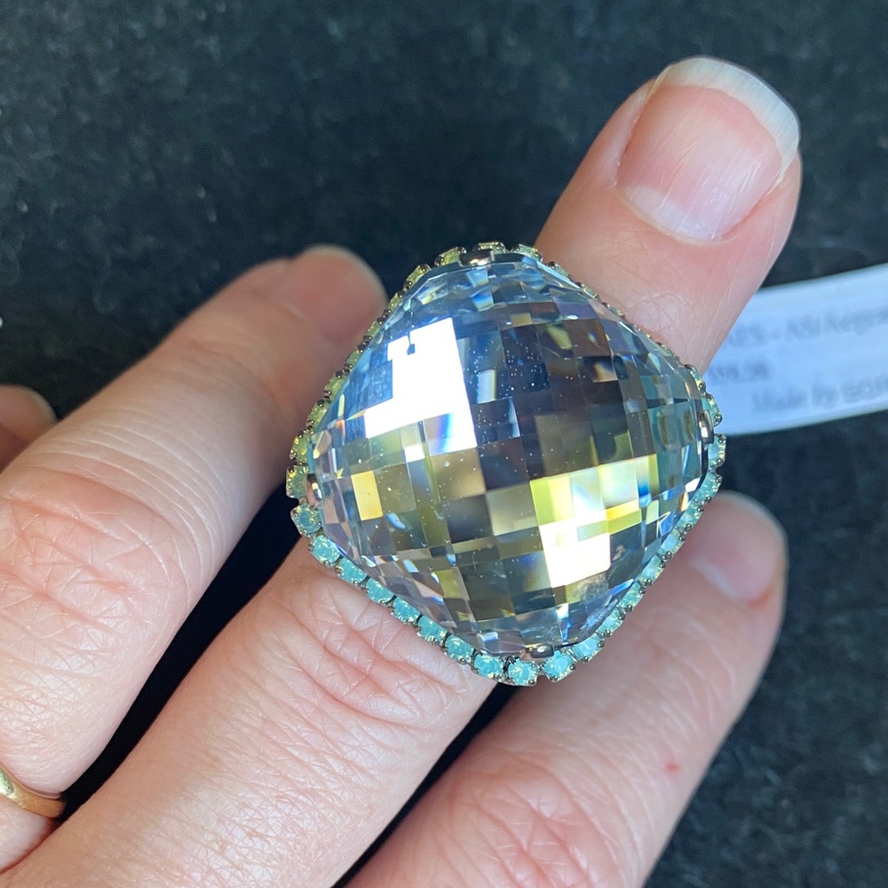 Sorrelli Silver and Blue Statement Ring